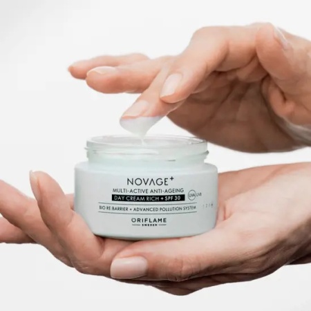 Cremă de zi bogată SPF 30 Novage+ Multi-Active Anti-Ageing - Img 3