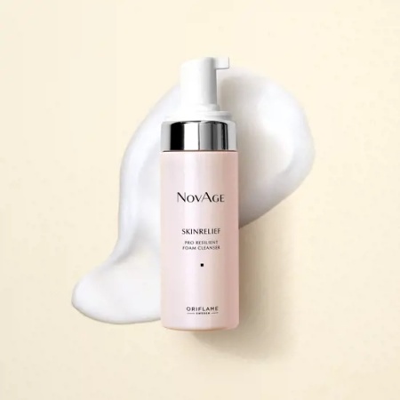 Gel spumă de curăţare pentru ten sensibil NovAge Skinrelief - Img 2