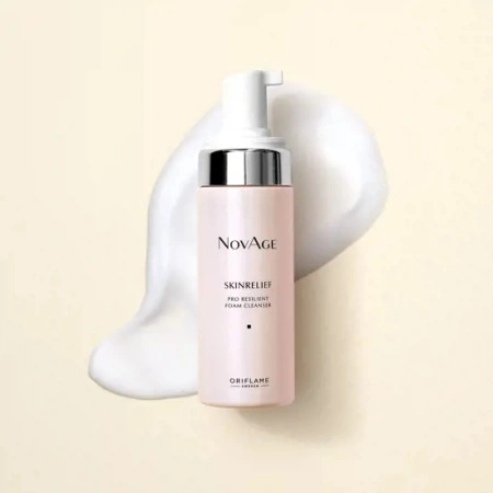 Gel spumă de curăţare pentru ten sensibil NovAge Skinrelief - Img 2