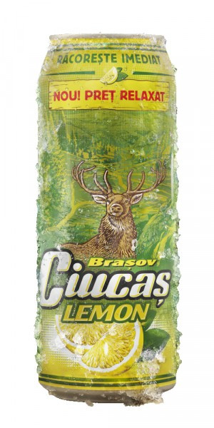 Bere blonda cu suc de lamaie Ciucas Lemon doza 0.5L