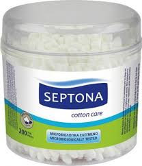 Betisoare Urechi Septona, 200 Buc/Set, Bumbac Natural, Culoare Alba - Img 2