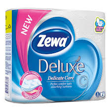 Hartie igienica Zewa Deluxe Delicate Care, 3 straturi, 4 role