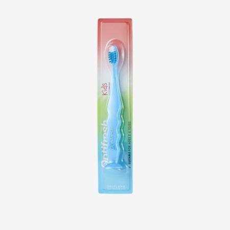 Periuţă de dinţi cu peri moi Optifresh Kids - albastră - Img 4