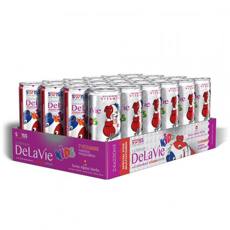 Bautura DeLaVie Kids cu vitamine, minerale si plante medicinale pentru copii 250 ml