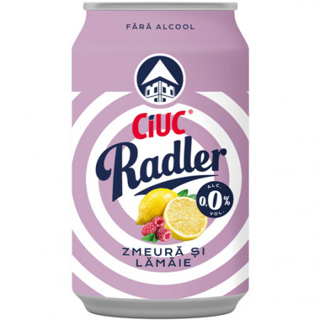 Ciuc Radler zmeură și lămâie 0,0% - 330 ml