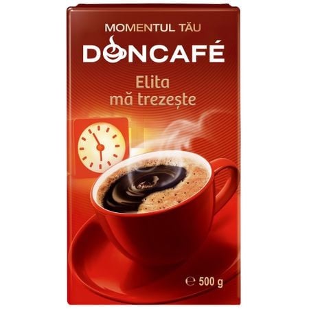 Cafea prajita si macinata Elita 500g Doncafe
