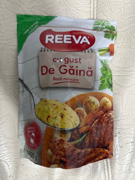 REEVA Bază pentru mâncare fost (Rollton)cu gust de găină 1KG condiment universal - Img 3