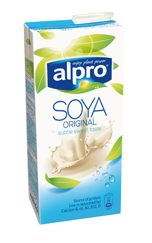 Lapte vegetal- Bautura din soia + calciu Alpro, 1l