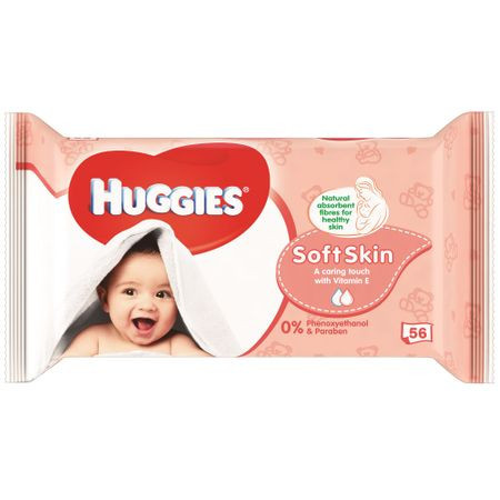Servetele umede Huggies Soft Skin 56 buc