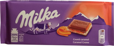 Ciocolata Milka 100g Crema Caramel