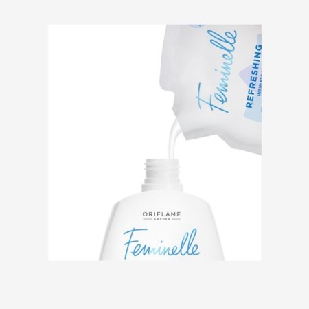 Gel pentru igiena intimă cu coacăze negre şi floare de lotus Feminelle - rezervă - Img 3