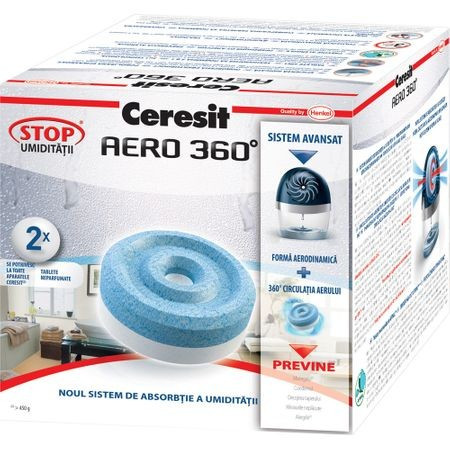 Rezerva absorbant umiditate Ceresit Aero 360 Neutral, 2 buc, 450 g