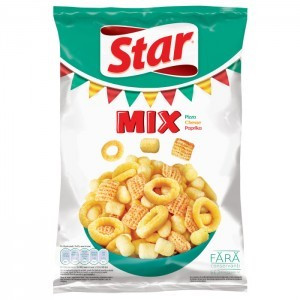 STAR SNACKS MIX – PIZZA, CHEESE, PAPRIKA 90g