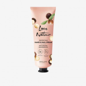 Cremă protectoare pentru mâini şi unghii cu ulei organic din nuci de Macadamia