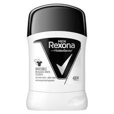 Deodorant antiperspirant stick Rexona Invisible Black&White, Barbati, 50 ml