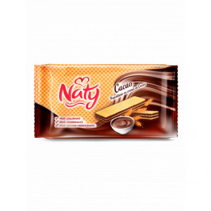 NATY Napolitane cu cremă de cacao 160g
