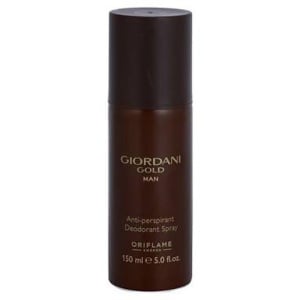 Anti-perspirant Deodorant Spray Giordani Gold Man