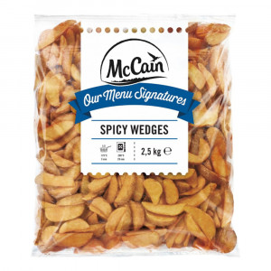 McCain Cartofi Spicy Wedges 2,5kg/buc