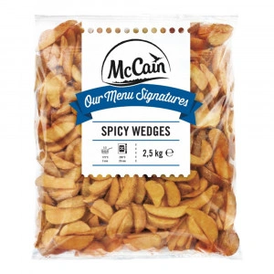 McCain Cartofi Spicy Wedges 2,5kg/buc