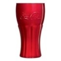 Pahar roșu si auriu Coca-Cola 370ml