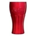 Pahar roșu si auriu Coca-Cola 370ml