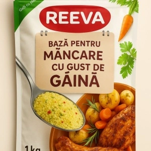 REEVA Bază pentru mâncare fost (Rollton)cu gust de găină 1KG condiment universal