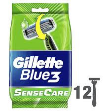 Aparat de ras de unica folosinta Gillette Blue3 Sensitive, 12 buc