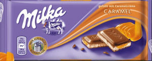 Ciocolata Milka cu caramel 100g