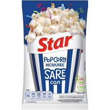 Star Popcorn pentru micorunde - sare - 80Gr