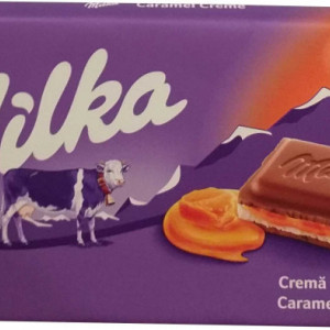 Ciocolata Milka 100g Crema Caramel
