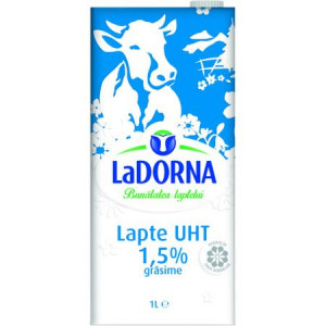 Lapte UHT 1.5% grasime 1l LaDorna