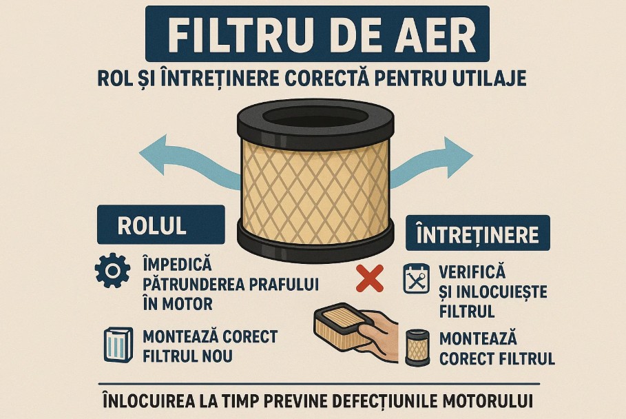 Filtre de aer - rol și întreținere corectă pentru utilaje