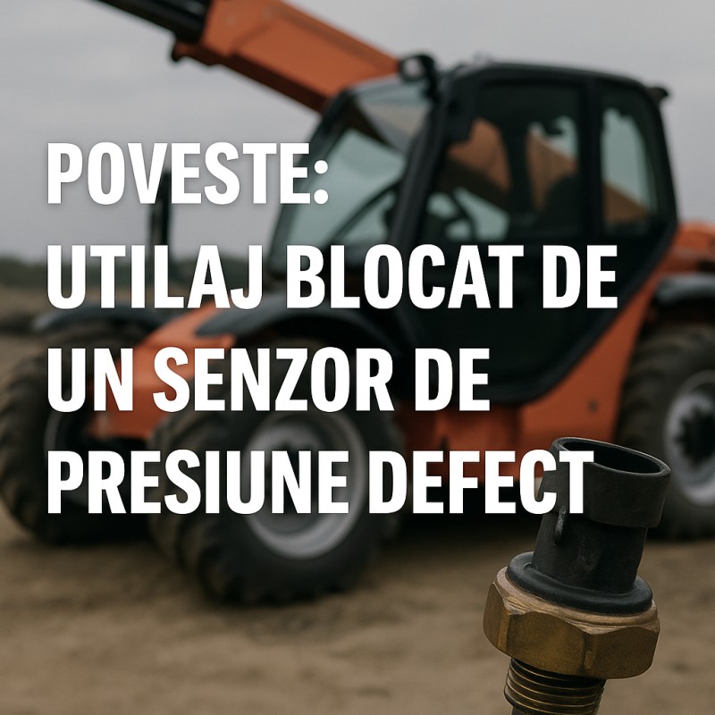 Poveste: utilaj blocat de un senzor de presiune defect