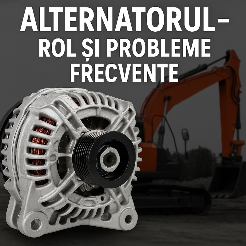 Alternatorul – rol, funcționare și probleme frecvente la utilaje