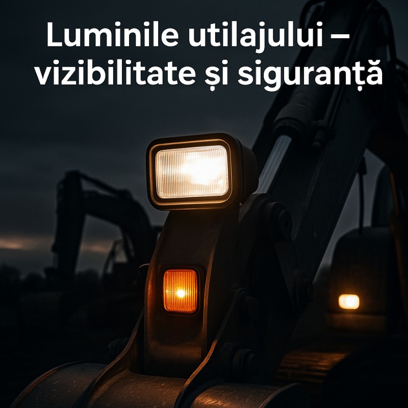 Luminile utilajului – vizibilitate și siguranță în orice condiții