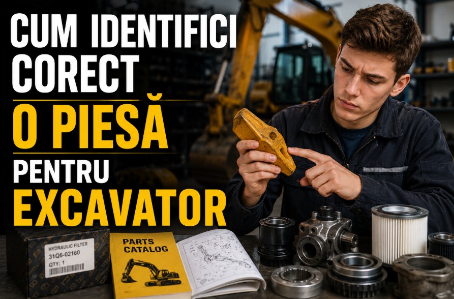 Cum identifici corect o piesă pentru excavator