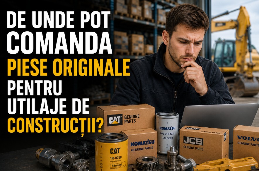 De unde pot comanda piese originale pentru utilaje de construcții?