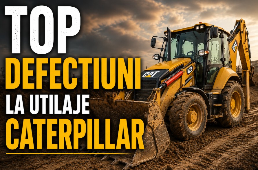 Cele mai frecvente defecțiuni la utilajele Caterpillar