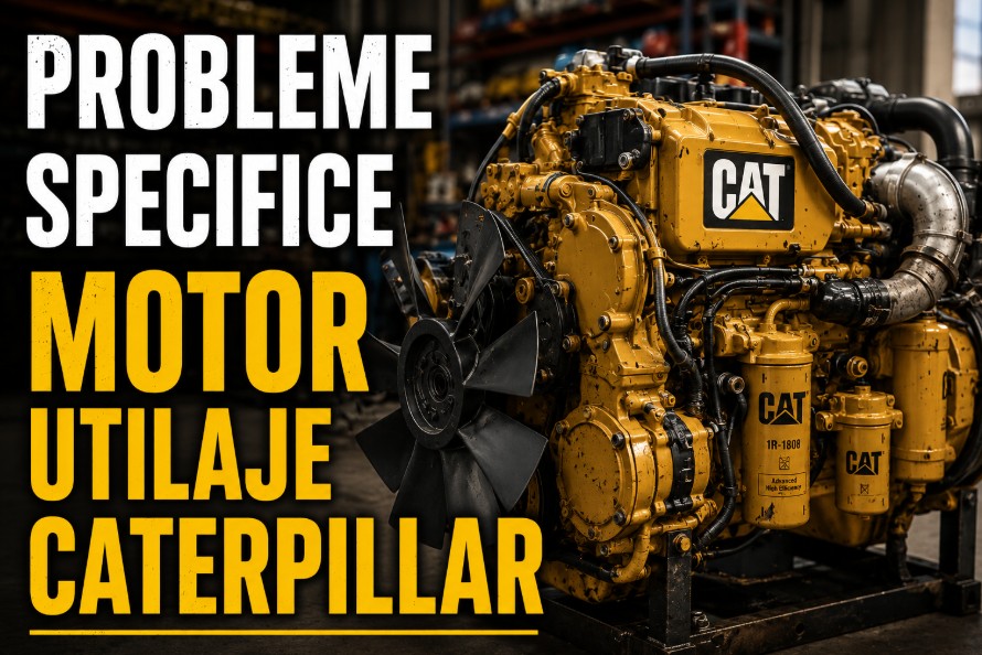 Piese motor Caterpillar – ce se strică cel mai des și cum recunoști problemele