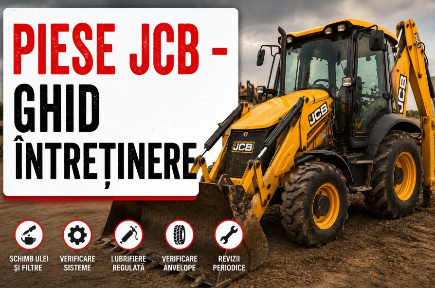 Piese JCB – ghid complet pentru întreținerea utilajului