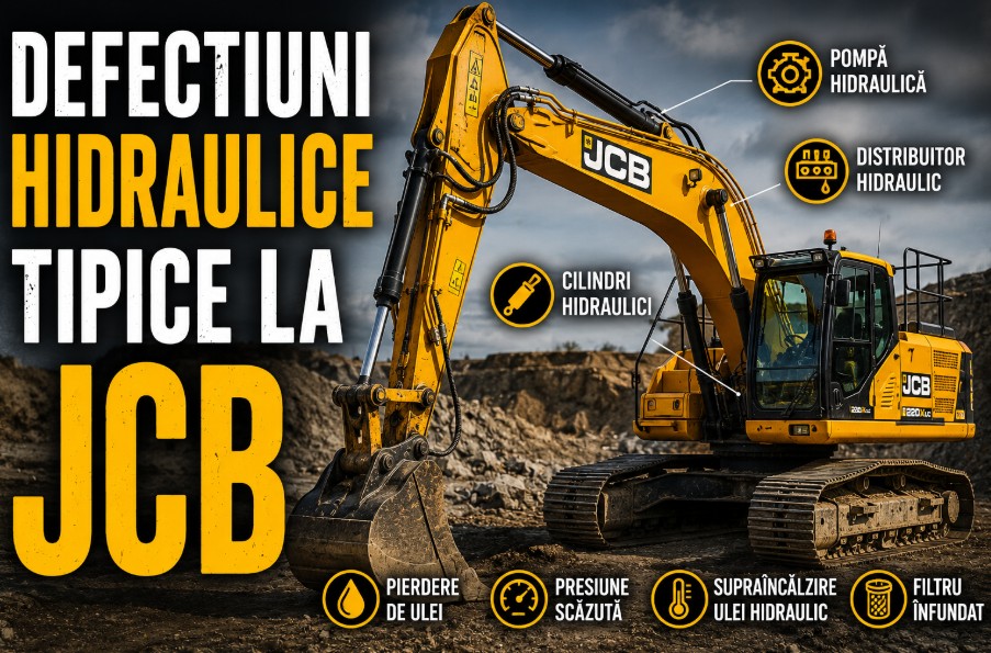 Sistem hidraulic JCB: defecțiuni tipice și verificări