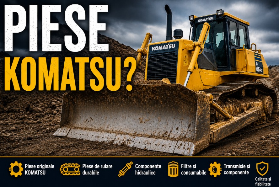 Piese Komatsu – ghid complet pentru alegere și întreținere