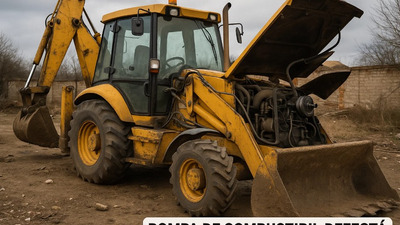 Poveste: cum a rămas un buldoexcavator pe șantier din cauza unei pompe de combustibil ignorate