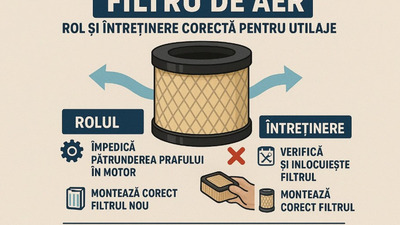 Filtre de aer - rol și întreținere corectă pentru utilaje