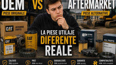 OEM vs aftermarket la piese utilaje – diferențe reale