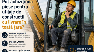 Pot achiziționa piese pentru utilaje de construcții cu livrare în toată țara?