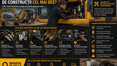 De ce se strică utilajele de construcții cel mai des? Cele mai frecvente cauze și cum le poți preveni