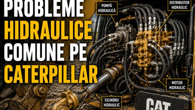 Piese hidraulice Caterpillar – probleme comune și semne de defectare