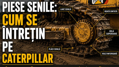 Piese șenile Caterpillar – uzură, verificare și întreținere corectă