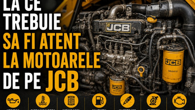Piese motor JCB – ce trebuie verificat pentru o funcționare corectă